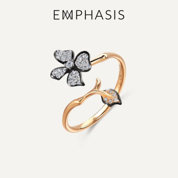 EMPHASIS艾斐诗Symphony 「颂」18K三色黄金丁香花钻石戒指91558R 13圈