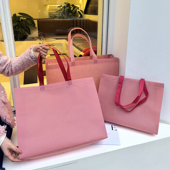 少屿无纺布服装店袋子手提礼品环保包装羽绒服大衣衣服购物袋加大定制