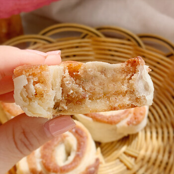 捞时代东北70年代老式缸炉香酥葱花缸炉饼传统手工糕点 休闲美食 东北