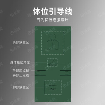 点润仰卧卷腹训练垫仰卧起坐专用垫子体操垫跳高垫健身垫 200*100*5cm - 3