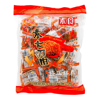 宇仔素大刀肉 208g 辣條 約36個(gè) 休閑零食 麻辣素食小吃 面筋