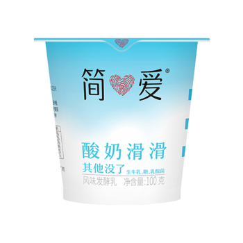 簡愛酸奶滑滑酸奶 100g*6杯 生牛乳發(fā)酵 下午茶健康零食 低溫發(fā)酵乳