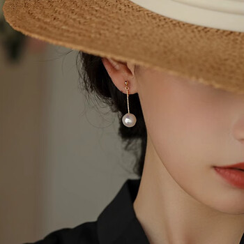 亦能 巴洛克珍珠耳环女气质高级感大气法式网红流苏养耳蚊香盘耳夹 巴