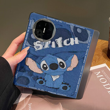 法格雷适用华为matex5手机壳新款翻盖皮套matex3油画史迪仔折叠屏防摔