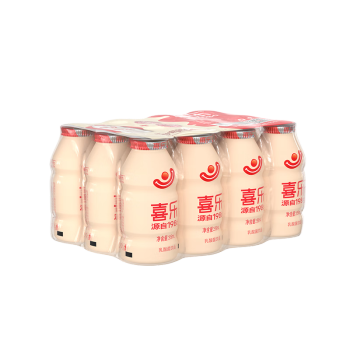 喜乐喜乐原味乳酸菌饮料95ml常温发酵儿童牛奶饮品早餐酸奶益生菌 白色