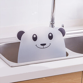 创意厨房小工具 可爱卡通水槽防溅水挡板吸盘式洗碗池塑料隔水板 小狗