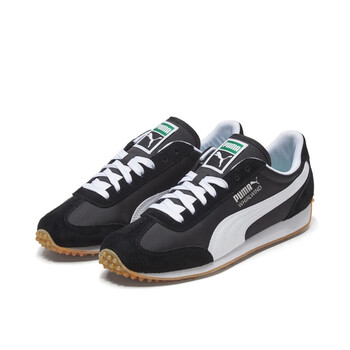 彪马puma新款男女同款情侣运动休闲鞋whirlwind351293黑色白银色9039