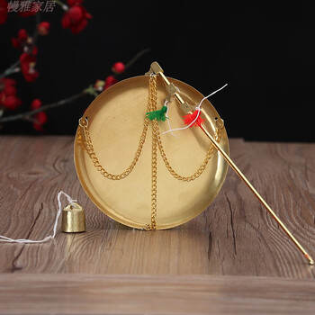 秤心如意喜秤抓周秤结婚秤铜称老式乔迁入伙进宅搬家道具秤宝宝周岁小