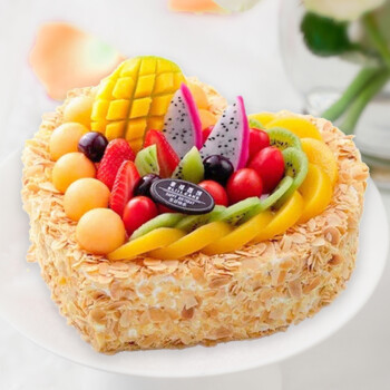 麦魅 预定水果生日蛋糕当日送达新鲜现做创意儿童定制全国北京上海