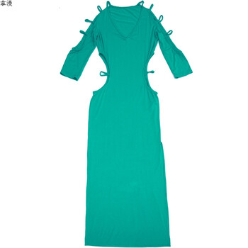 肚皮舞练功服2018新款套装冬季颜学丽同款肚皮舞连衣裙 红色 s