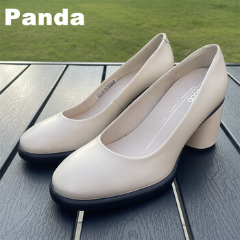 爱步(ecco)高跟鞋 2023秋季新款单鞋正装鞋 奢华222603 白色