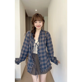 服饰内衣>女装>大码女装>现宝莲>现宝莲大码胖妹妹韩系学院风穿搭早秋