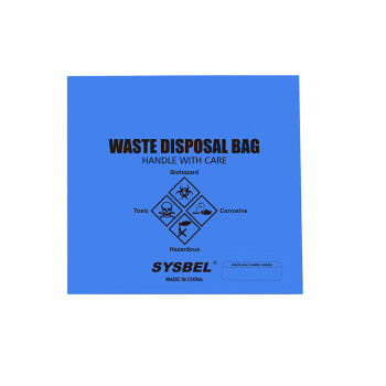 SYSBEL SYB010S 中号生化垃圾袋 废弃物垃圾袋（每包10个） 蓝色小号10个
