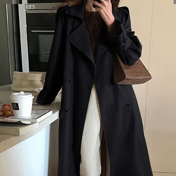 淳骏女装外套2024年新款洋气20岁高级感时尚西装领风衣女今年流行小个