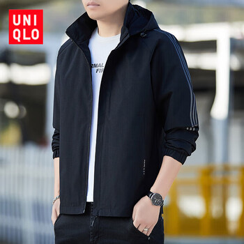 服饰内衣>男装>男士夹克>以纯>以纯官方旗舰店可拆帽夹克男春季新款