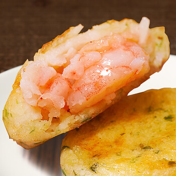 仁心食匠    海苔虾仁饼早餐半成品美食空气炸锅食材油炸鱼香鲜虾饼速