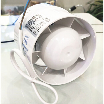 排气扇消声4寸管道风机换气扇圆形排风扇抽风扇静音110pvc管道排气扇