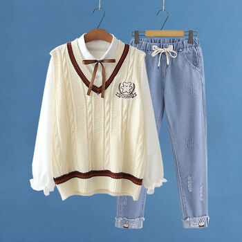 衣服秋装8-12岁中童女装小学生套装春秋季女孩子大童服装初高中女生12