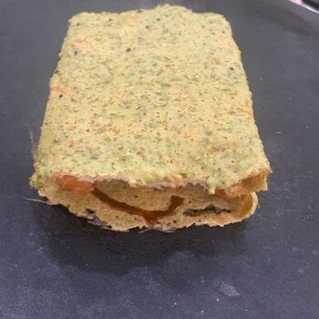 天津津门李向煎饼果子下单即做手工制作老天津卫绿豆煎饼素皮果篦