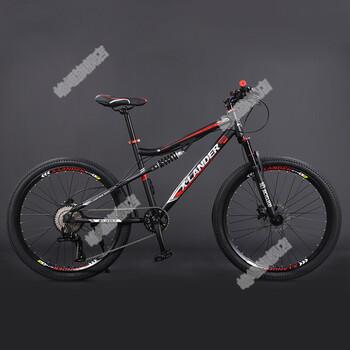 2022新款 闪电软尾山地车速降避震越野双减震软尾男女变速油刹一体轮