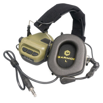 EARMOR行动者 M32拾音降噪耳机通讯头戴式耳罩 森林绿