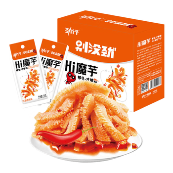 劲仔即食素毛肚休闲零食品魔芋爽 香辣味 18g*20包 香辣味360g