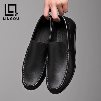 鞋靴>流行男鞋>男士休闲鞋>男士乐福鞋/豆豆鞋>lingqu>lingqu豆豆鞋