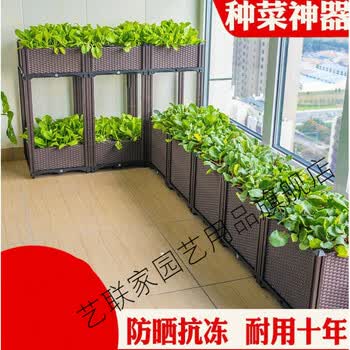 院子里种菜的框阳台蔬菜种植箱户外庭院楼顶室内组装种菜盆简约家庭