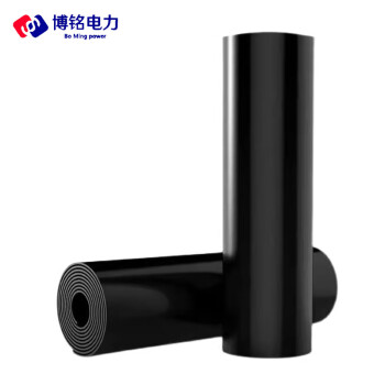 博铭达 高压绝缘胶垫配电室橡胶垫 黑色平面 变电站用10KV35KV绝缘橡胶板 优质橡胶 6KV 1*1米*3mm