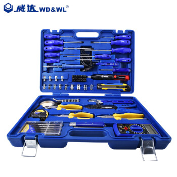 威达（WD&WL）68件电讯工具组套 电工套装 电子维修组套07307