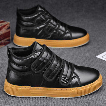 乔丹格兰(joedongolan)男鞋冬季百搭加绒保暖棉鞋运动休闲板鞋男士