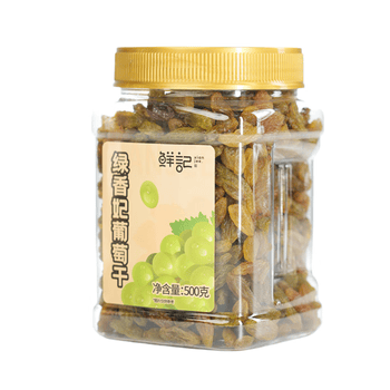 鲜记 绿香妃葡萄干500g 新疆吐鲁番特产大颗粒 蜜饯果干 休闲零食 绿香妃葡萄干500g