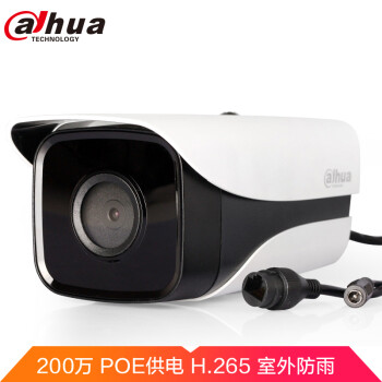 大华摄像头 200万1080P 网络高清摄像头 带POE红外夜视50米 DH-IPC-HFW1230M-I1-V2 6MM