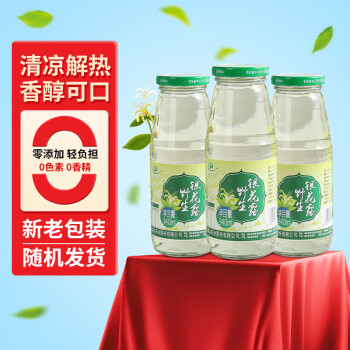 绿色天空野生金银花露340ml*12瓶凉茶饮料金银花水植物草品饮品整箱