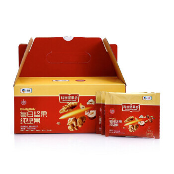 时怡（SMART TIME） 每日坚果礼盒装 休闲零食大礼包 750g/盒 30袋 红盒