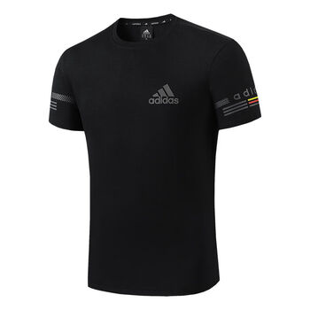 大码纯棉短袖t恤男薄款百搭休闲半袖衫 1588ad黑色 l【图片 价格 品牌