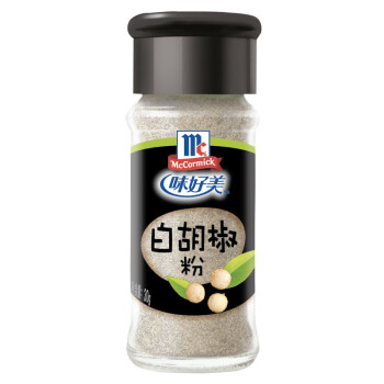 味好美（McCormicK） 香辛料调料 白胡椒粉 30g 香料 烧烤烹饪调味料 百年品牌 优质原料  味好美出品