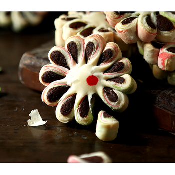 5折dj优选双双菊花酥枣泥味传统点心山西太原特产糕点零食菊花饼65g6