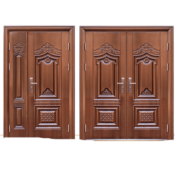 防盗门安全门防晒仿铜子母门双开进户门庭院别墅大门钢质门入户门