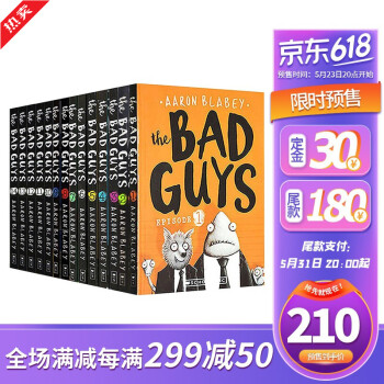The Bad Guys 我是大坏蛋 14册 坏蛋联盟 英文原版儿童漫画电影小说 Scholastic学乐畅销童书 英语课外阅读章节书Aaron Blabey