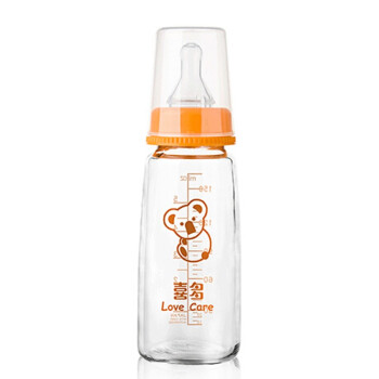 喜多（HITO） 喜多 一般标准口径方形新生儿宝宝玻璃奶瓶婴儿奶瓶 M150ml（配M号奶嘴）