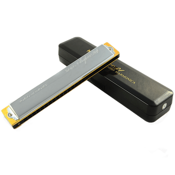 日本tombo通宝口琴6624s男女高级24孔复音成人学生专业演奏级乐器 d调