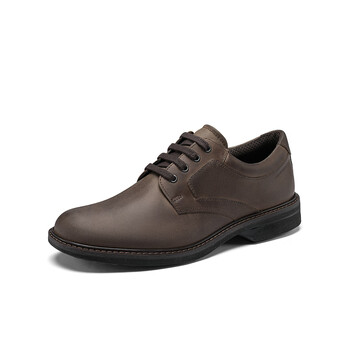 ecco爱步男士皮鞋商务正装 秋冬新款真皮休闲皮鞋 扭转Ⅱ 503824 可可