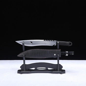 一体刀短款刀剑车载防身冷户外短刀尼泊尔军刃未开刃 白色