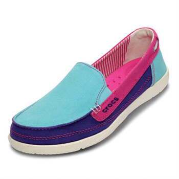 女士帆布鞋cross女鞋女士沃尔卢拼色休闲鞋轻便帆布鞋户外平底鞋14391