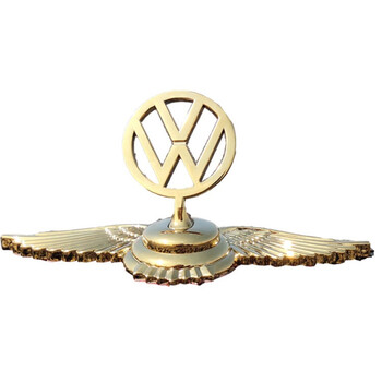 车标大i众车头立标速腾帕萨特引擎盖个性金属改装标志 大众飞鹰标金色
