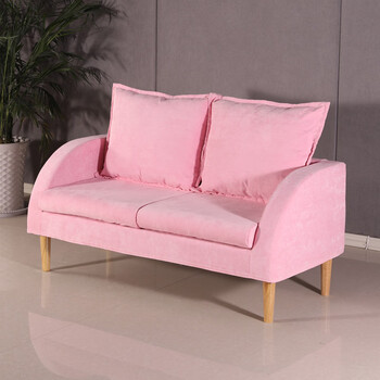 简约北欧布艺小户型公寓单双两三人卧室阁楼服装店铺网红款小沙发