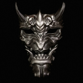 赛博朋克对马岛之魂面具般若鬼半脸游戏周边日本武士二次元cos舞会