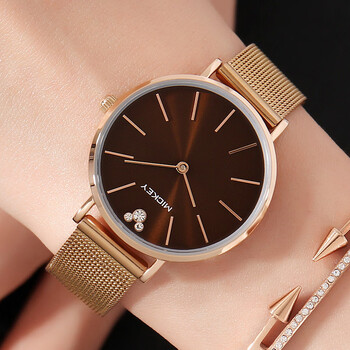 京东迪士尼正钢带手表 网带时尚简约成人女表 女士热门腕表328京东