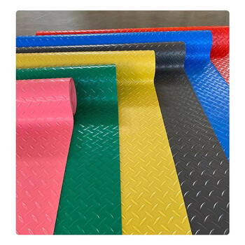 絮实 XS-2005 PVC地垫 防滑防水地垫 车间耐磨地板革 薄款1.5mm厚 1.5m宽 *1m长 人字纹红色 5米起拍